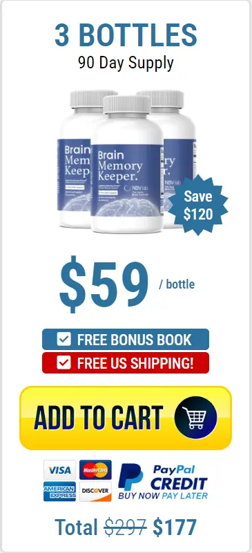 Brain Memory Keeper 3 Bottle Price